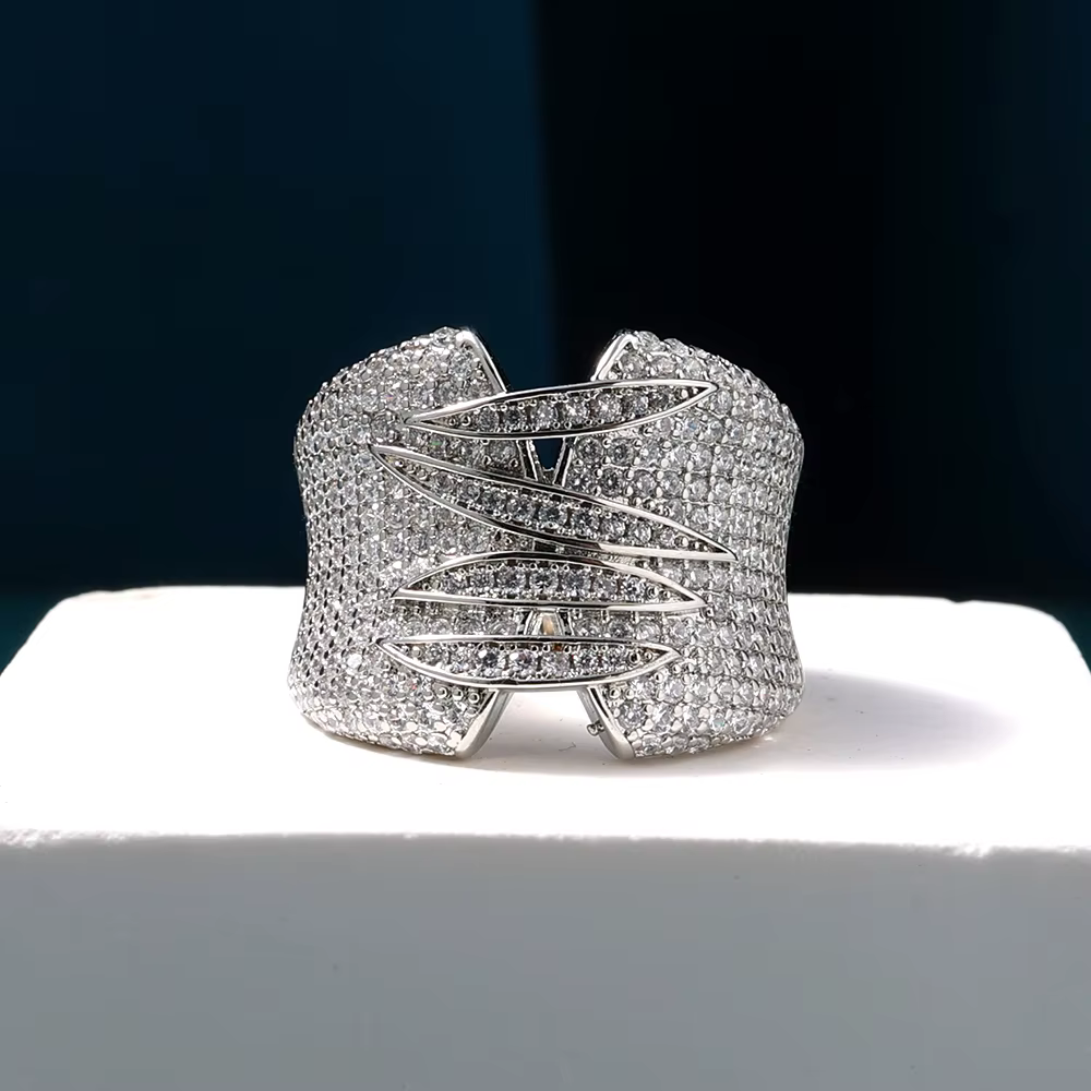 Bague empilable de luxe Monaco Design pour femme, matiques de doigt supérieures, patients punk de Du