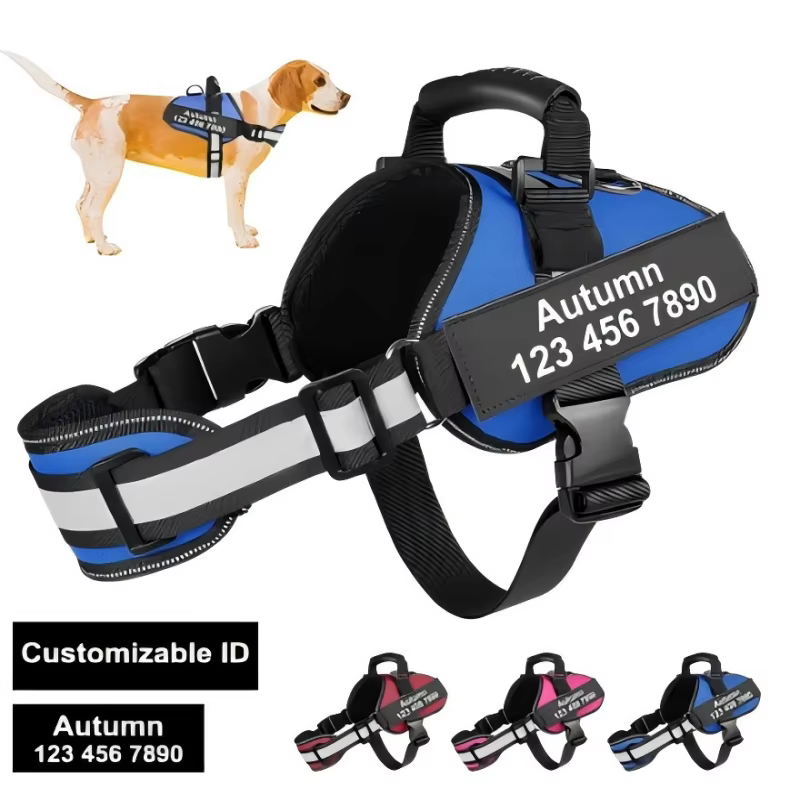 SFP-Glaçage Respirant et Réglable pour Chien, Patch pour Collier avec Nom, pour Animal de Compagnie 