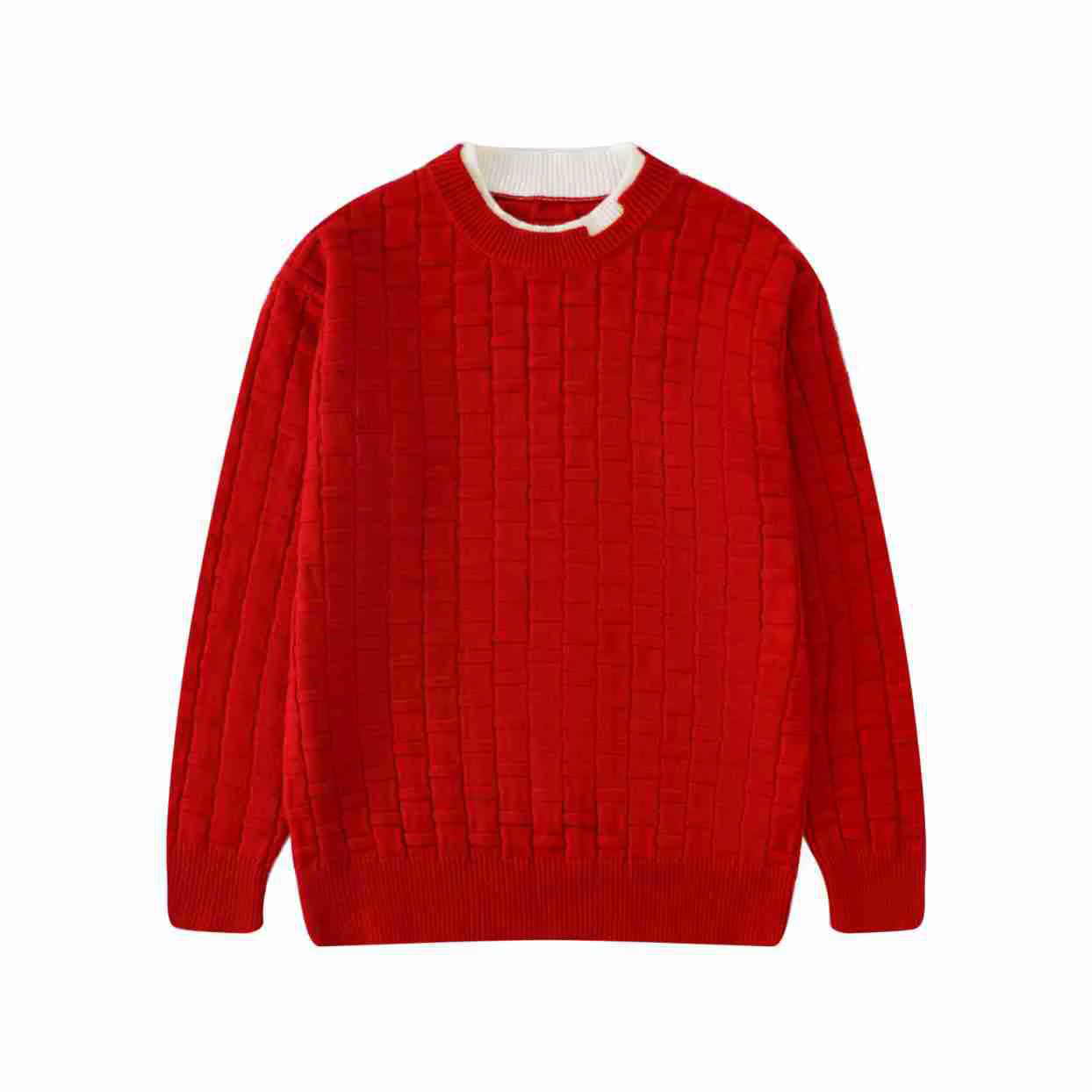 Pull de Noël en tricot rouge pour toute la famille, pull assressentipour papa, fils, bébé garçon, en