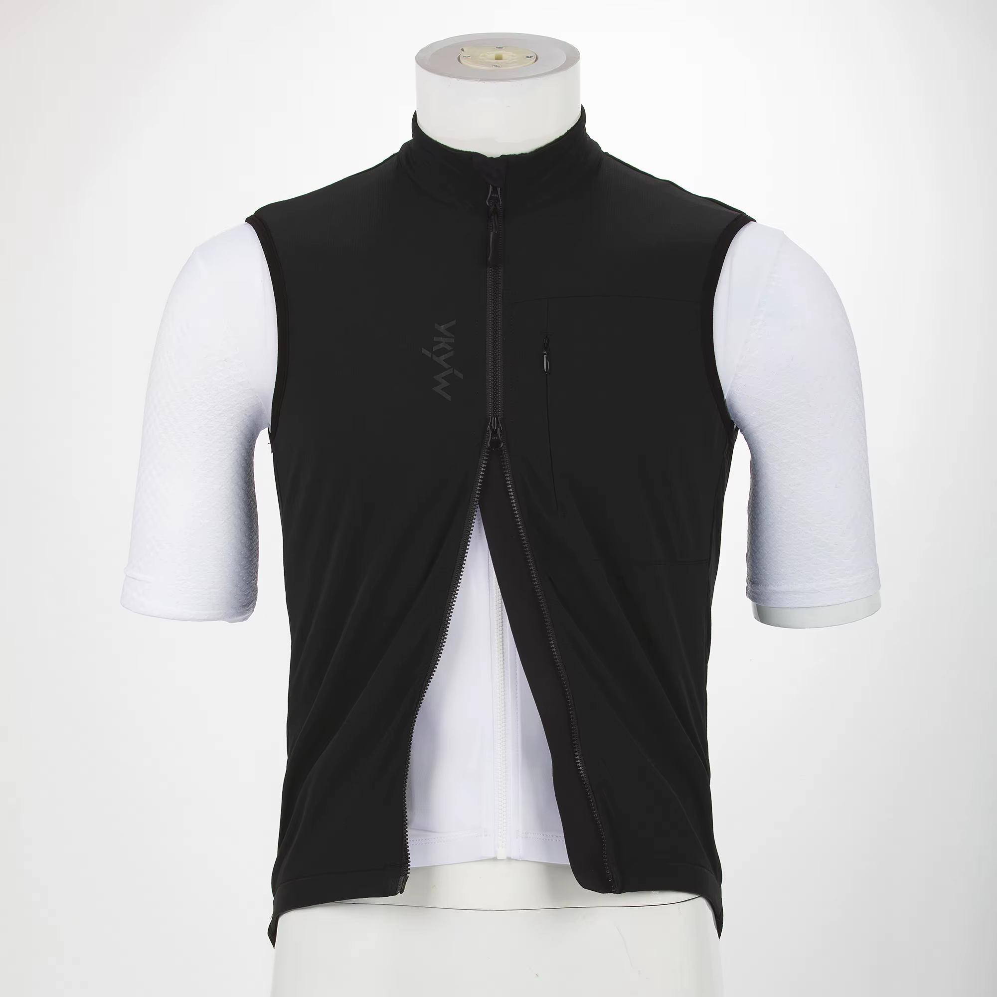 YKYW gilet de cyclisme hiver doublure polaire imperméable arrière anti-dérapant pince thermique coup