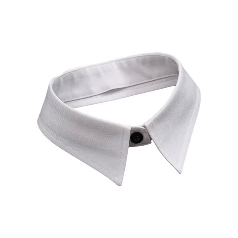 Faux col pour filles, manchettes simples pour femmes, décorations jupe pull, manchettes blanches pou