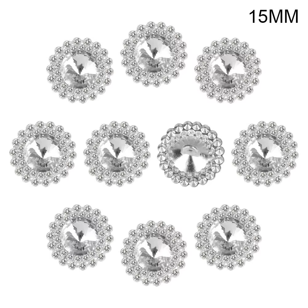 Boutons en métal strass pour chemise, cousus, accessoires de bricolage décoratifs faits à la main, a