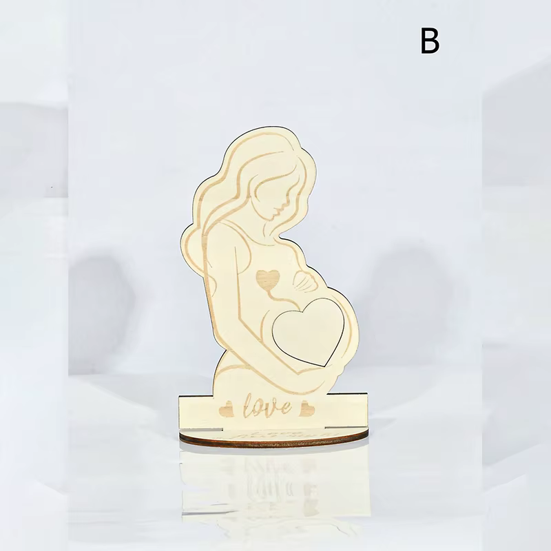 Cadre photo en bois pour échographie de femme enceinte, support pour image de bébé, annonce de gross