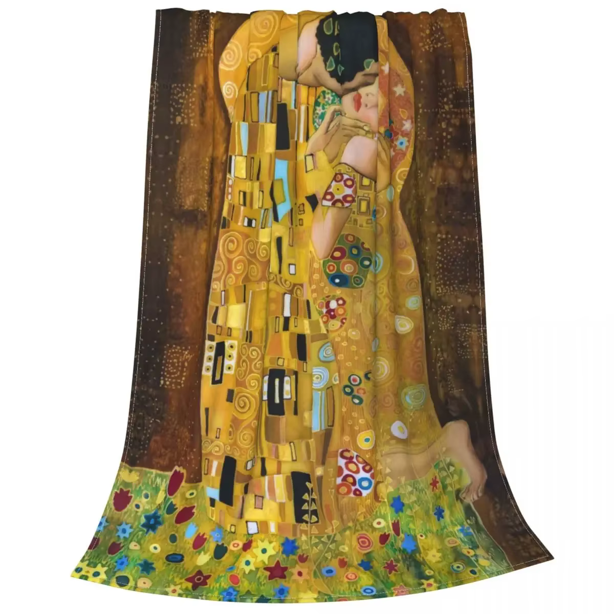 Gustav Klimt le baiser couverture tricotée flanelle abstraite Freyas Art couvertures Super chaudes p