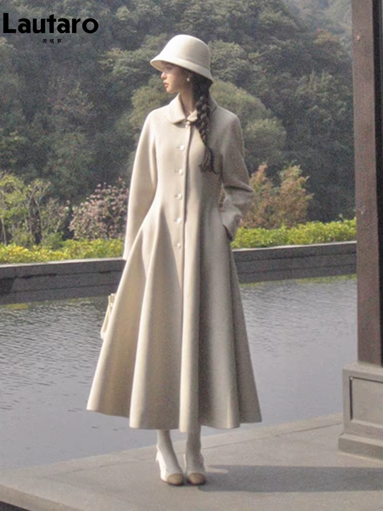 Manteau long en laine et mélanges Lautaro pour femme, chic, luxueux, élégant, de haute qualité, vête