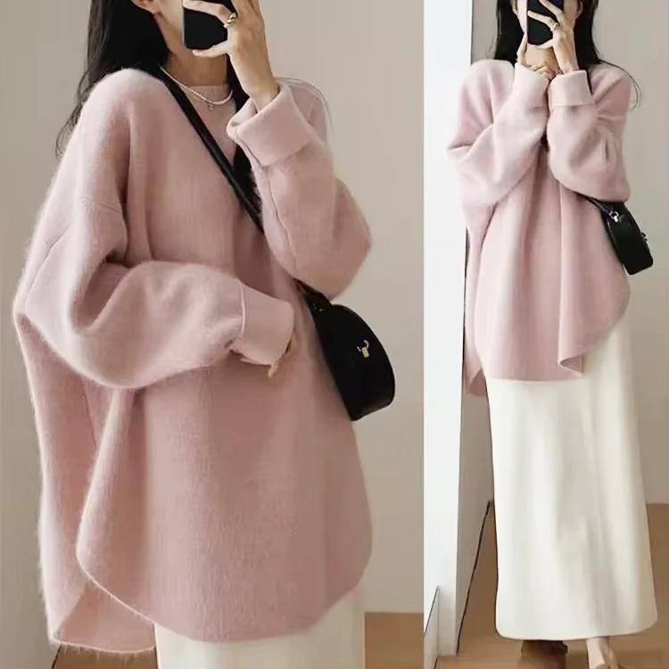 Pulls longs en tricot pour femmes, offre spéciale d'automne et d'hiver, Harajuku 2025, offre les sué