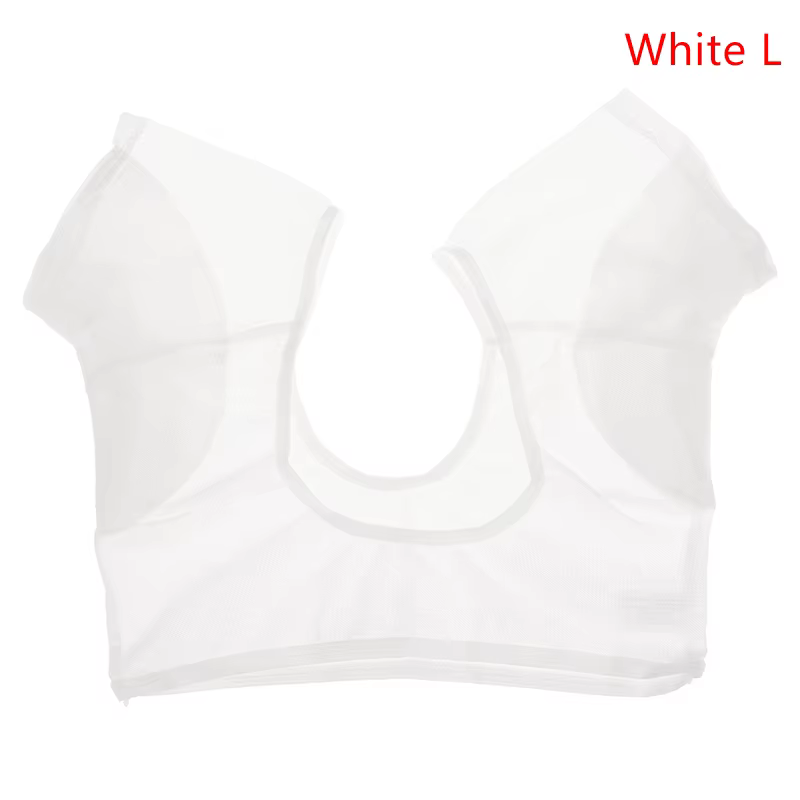 Débardeur ultra-fin en maille transparente absorbant et anti-transpiration pour femme, avec coussine