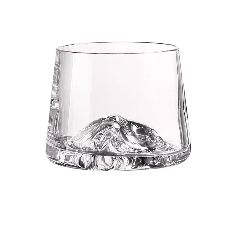 Tasse à whisky en verre de cristal, verre à liqueur japonais, verre à glace transparent, adapté à la