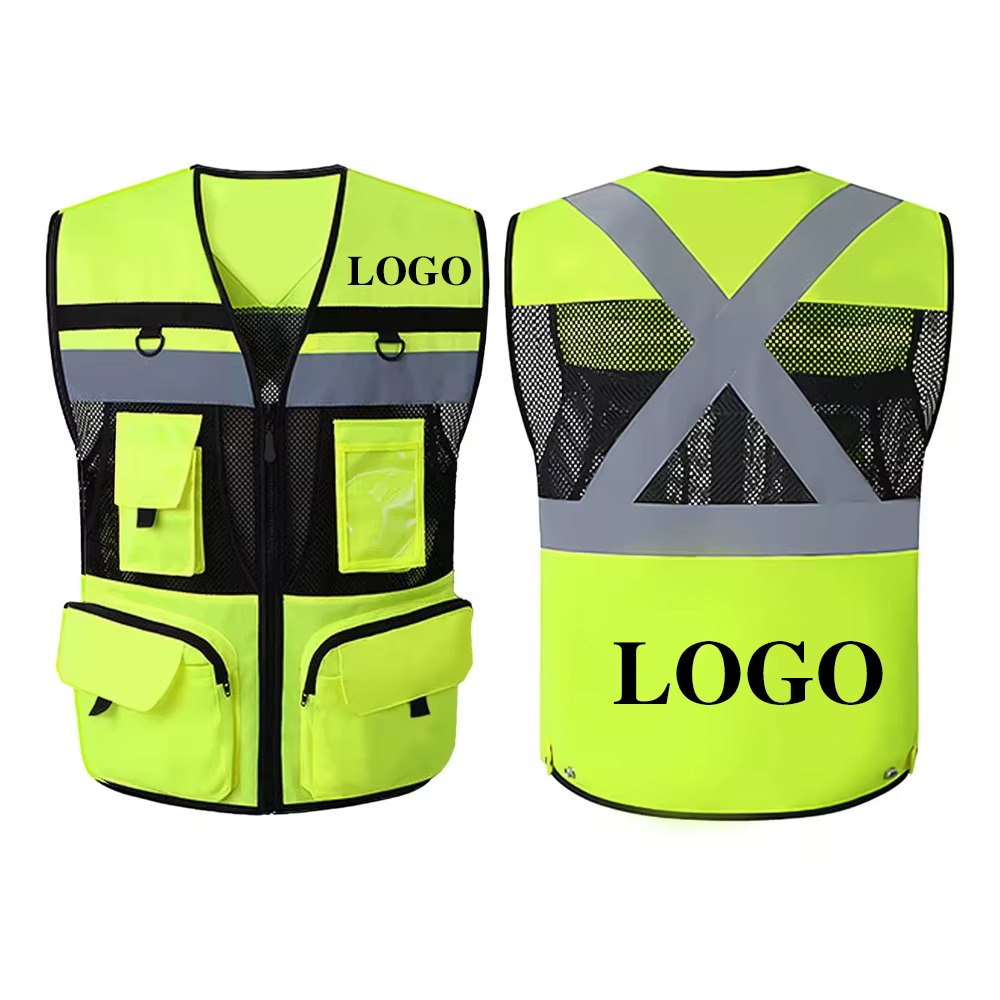Vêtements de sécurité haute visibilité, vêtements de travail personnalisés pour le cyclisme de nuit,