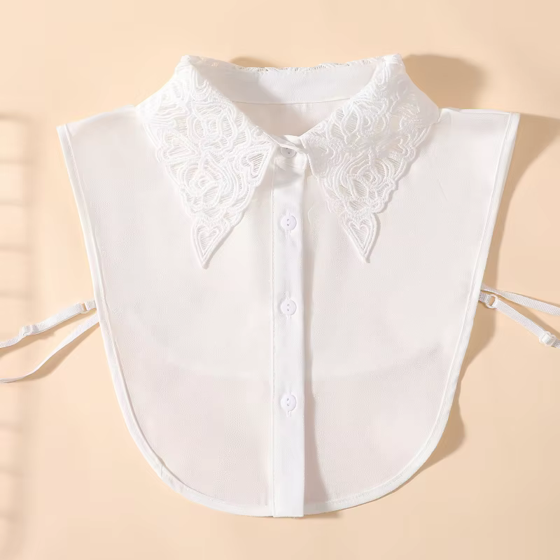 Collier brodé en forme de cœur de pêche pour femmes, décoration professionnelle polyvalente décontra