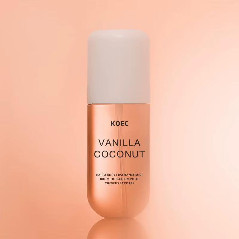 KOEC Brume Parfumée Vanille & Noix de Coco Parfum Rafraîchissant Hydratant Triple Notes Parfums Végé