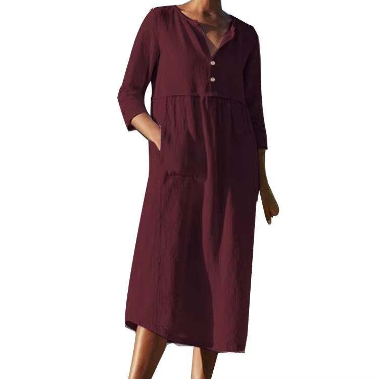 Robe de maternité col en v manches courtes imprimé Maxi longue allaitement pour femmes enceintes vêt