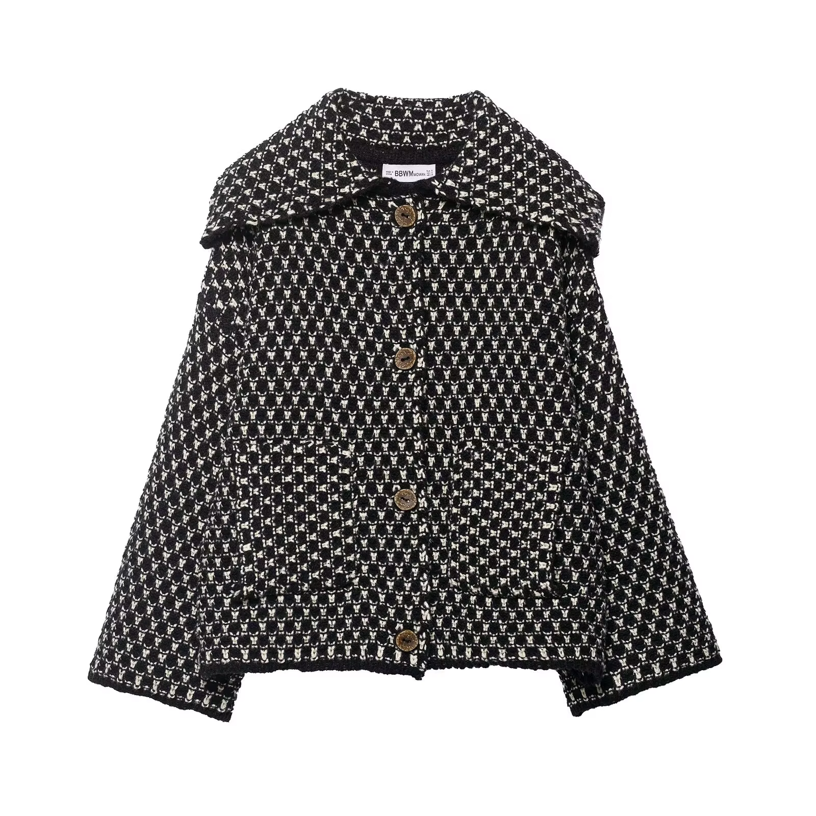 Nouvelles Vestes Tricotées Chic pour Femmes Automne Hiver 2026 – Manteaux Courts Décontractés à Manc