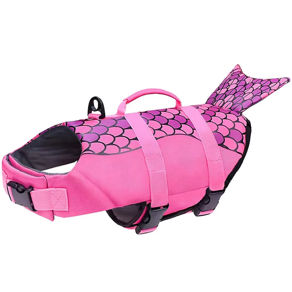 Gilet de sauvetage pour chien requin, vêtements de natation, gilet de sauvetage pour chiot, harnais 