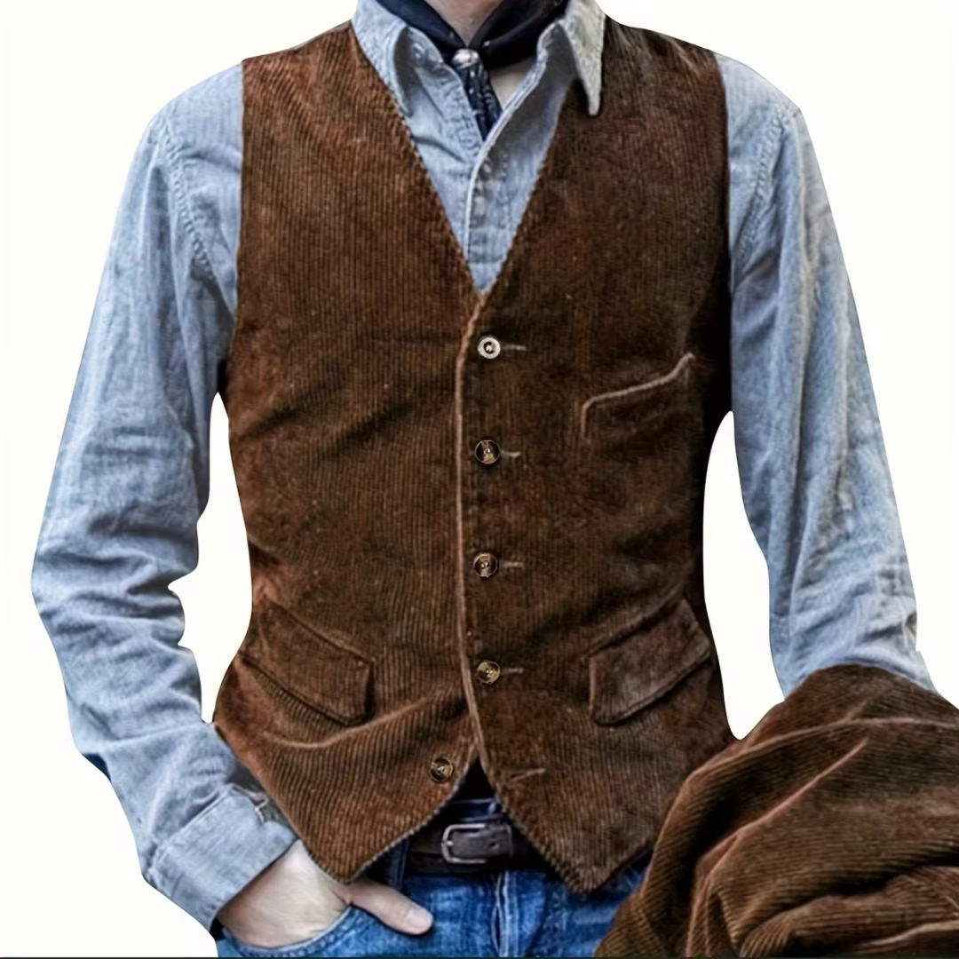 Veste décontractée rétro à rayures unies pour homme, veste de sport élégante et tendance en velours