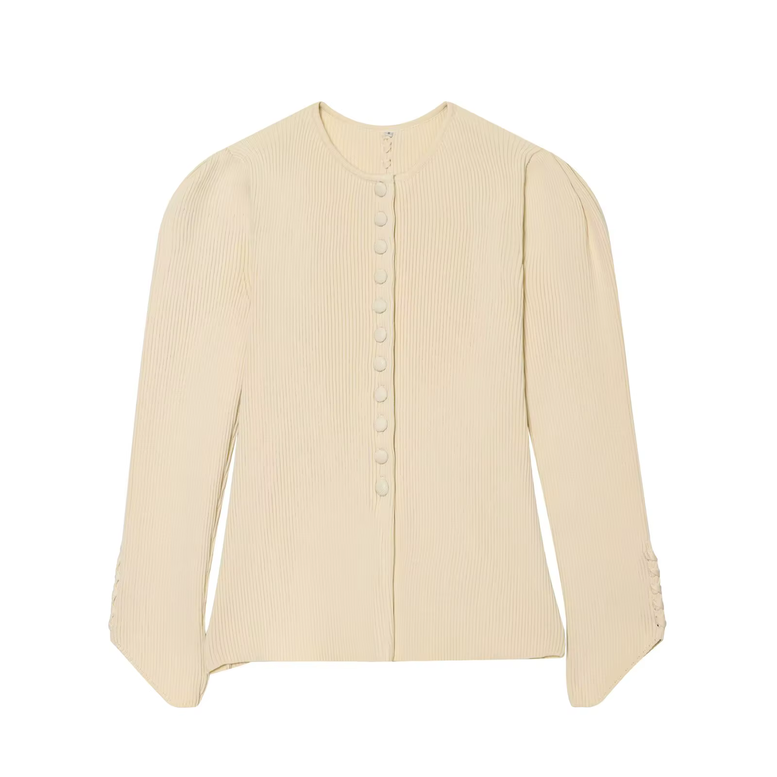 Cardigan Polo en Maille Femme 2026 – Manches Bouffantes, Tricot Tendance, Pulls et Cardigans d'Été p