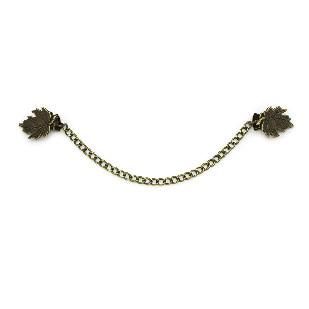 1 pièce Broche vintage à motif floral avec chaîne, style rétro, à pampilles, pour cardigan, col de c