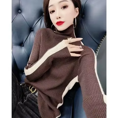 Pull en tricot à manches longues pour femme, Coquette foncée, Original, Harajuku, lisse, thermique, 