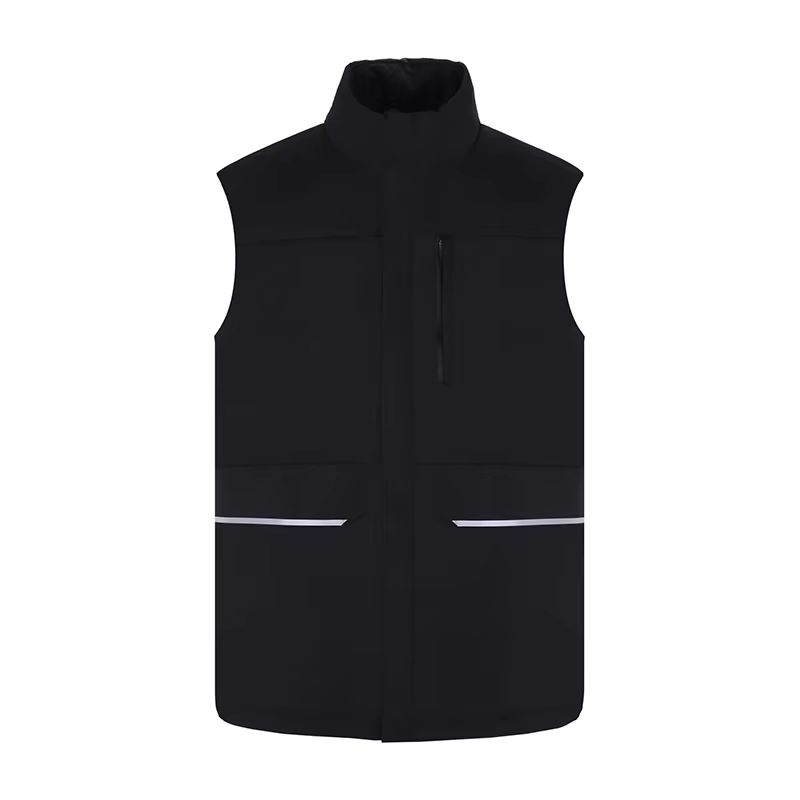 Gilet personnalisé avec logo, gilet zippé à col montant en softshell avec logo DIY, idéal pour la ra