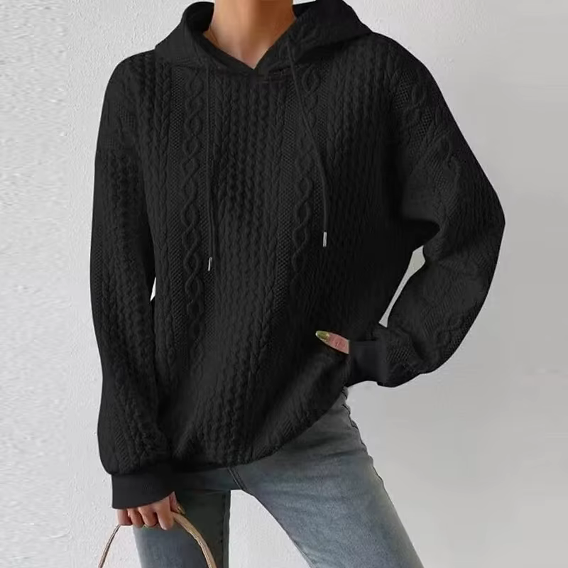 Sweat-shirt à manches longues pour femme, pull décontracté, sweats à capuche blancs, pull PVD, mode 