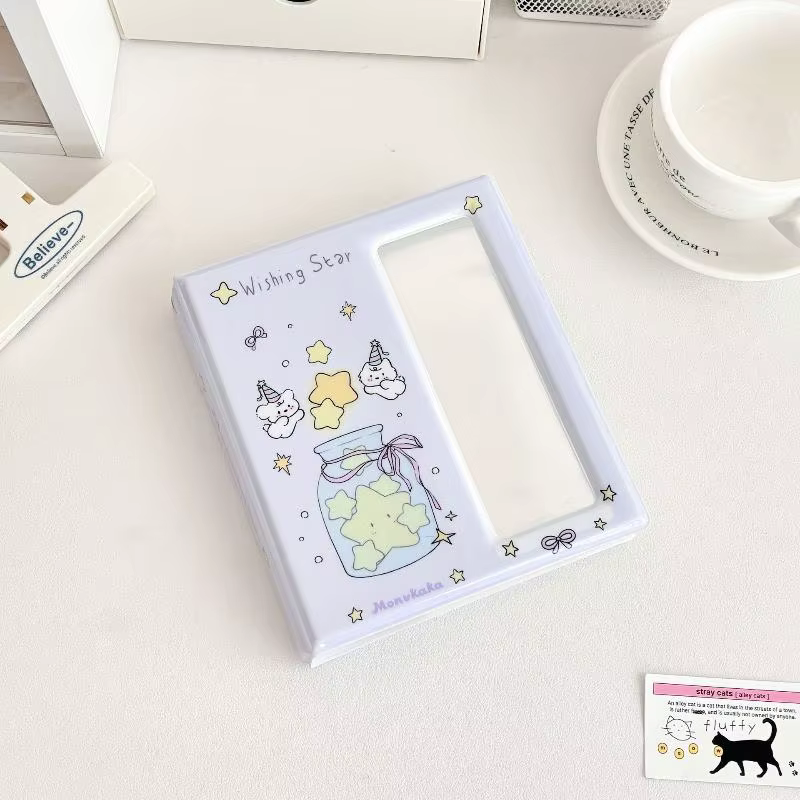 Album photo de dessin animé C, album photo d'idole avec 20 pages intérieures transparentes, album po