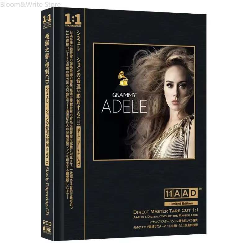 A-Adele Édition Limitée 1:1 AAD CD Direct-to-Disc, Coffret Double Disque, Comprenant des Succès Clas