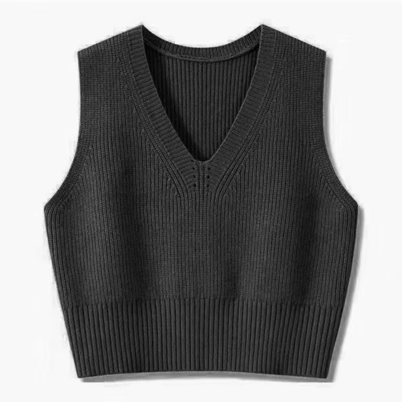 Gilets Vintage pour Femmes – Nouvelle Collection Automne 2026 – Pull sans Manches Ample, Col V, Tric