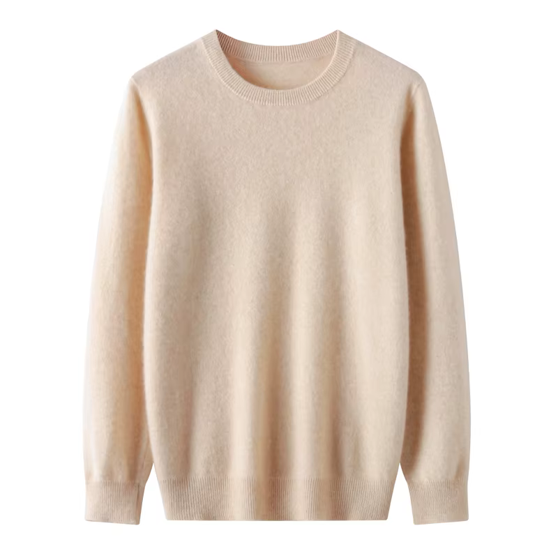 Pull en laine mérinos pour hommes, col rond, tricoté, à capuche, en cachemire similaire, polyvalent,