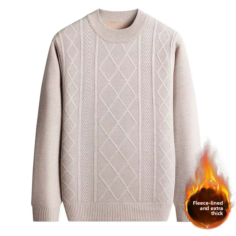 Pull-over en tricot chaud et épais à manches longues pour homme 2026 – Style décontracté et polyvale