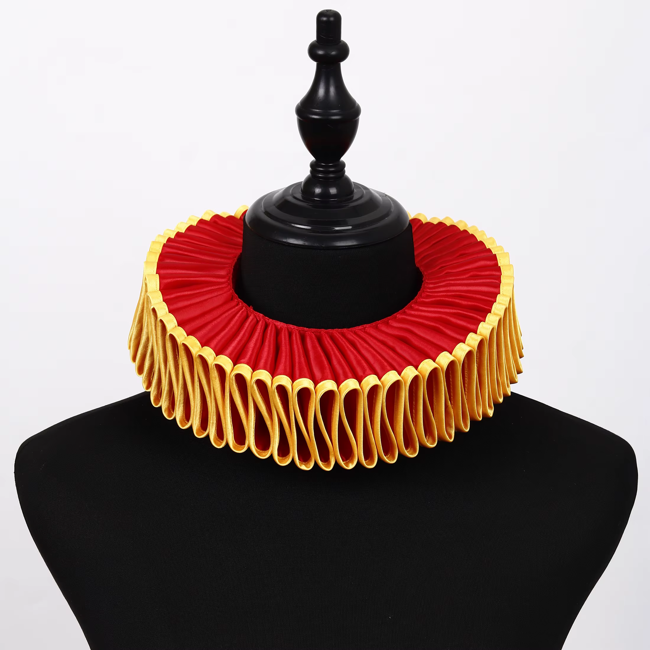 Faux col littéraire Shakespeare fait à la main, Clown rétro, accessoires médiévaux reine Elizabeth