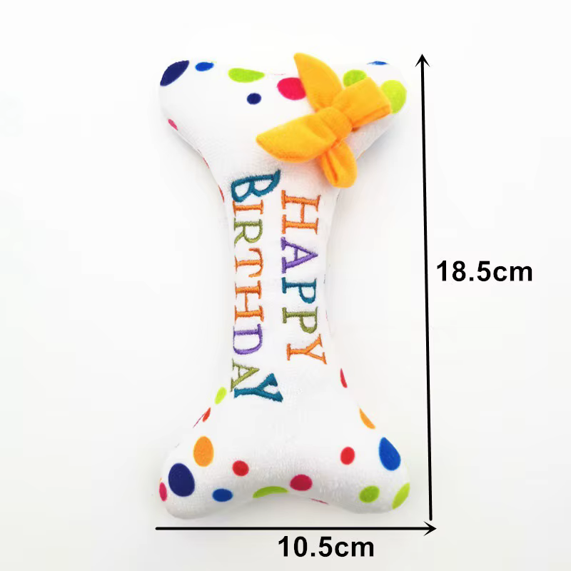 Cadeaux d'anniversaire pour chiens et chats, jouets amusants qui font du bruit, jouets en peluche po