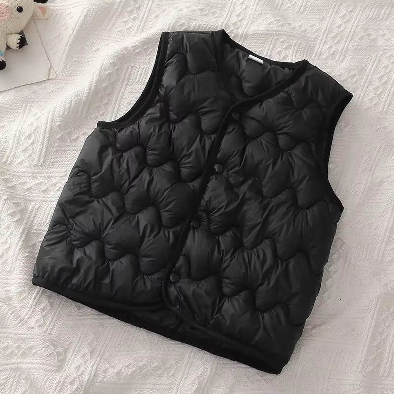 Enfants gilet sans manches vêtements d'extérieur chauds pour garçons filles 2-7 ans automne haut d'h