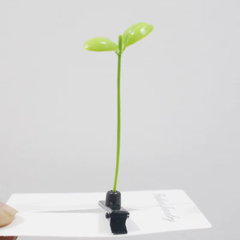 Barrette à cheveux amusante en forme de plante verte, pince à cheveux mignonne pour femmes et filles