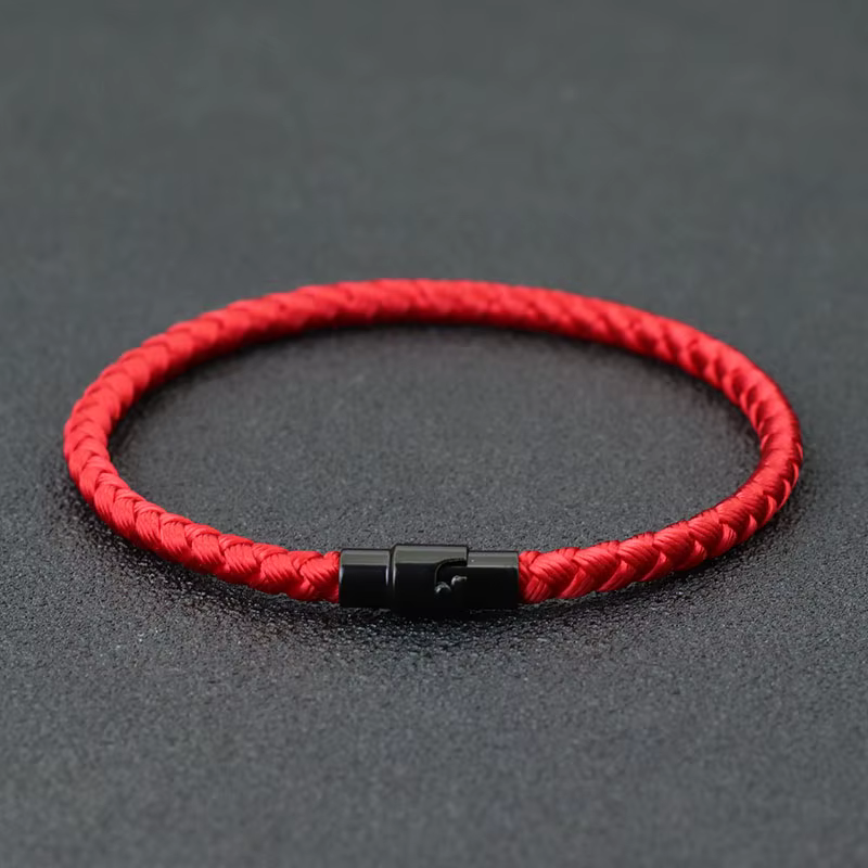 Bracelet en corde de quille de Grade A pour hommes et femmes, Bracelet en fil rouge porte-bonheur, a