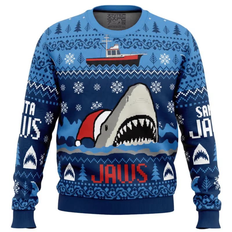 Pull de noël moche pour hommes et femmes, imprimé Anime 3d, automne-hiver, motif Animal chien vache,