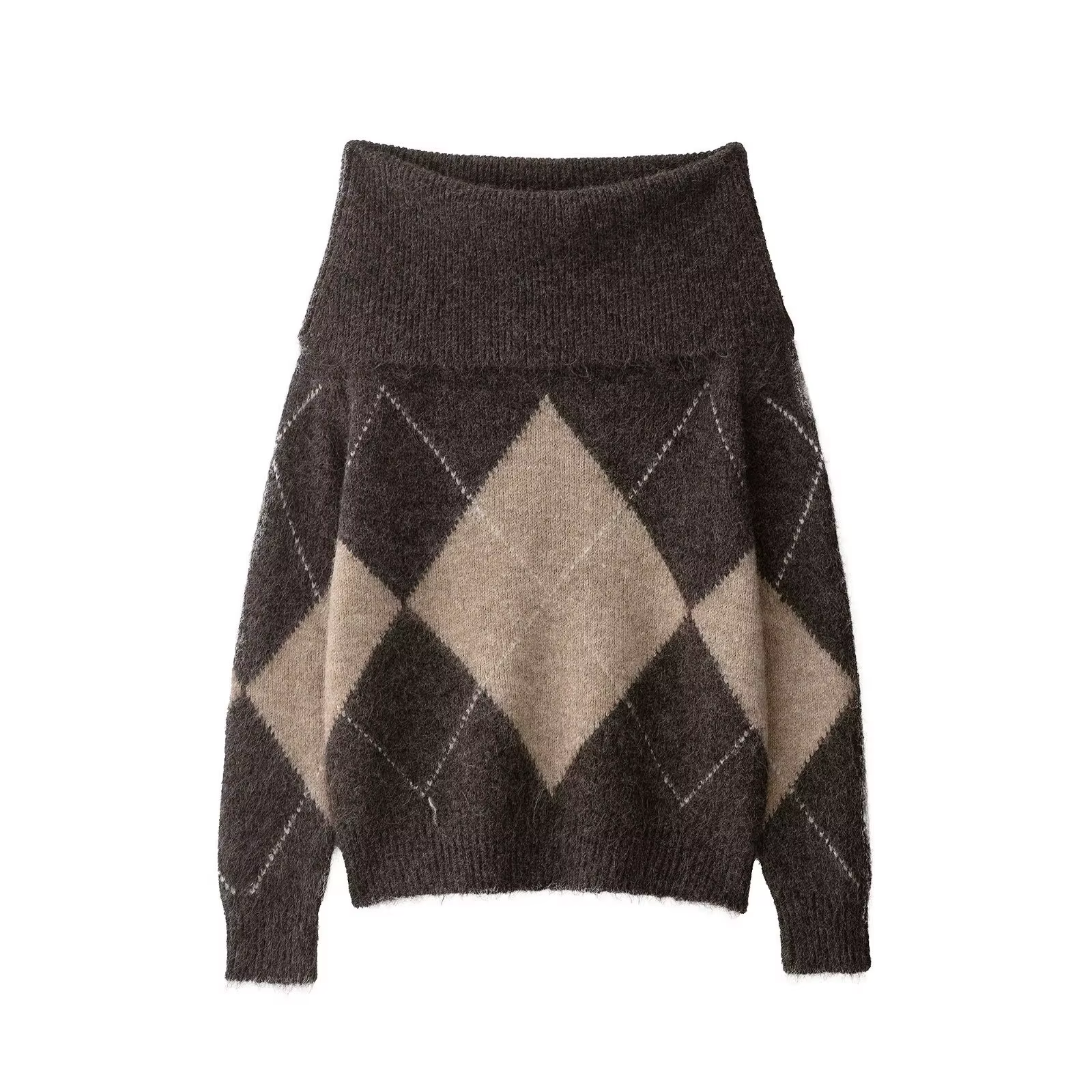 Pull tricoté asymétrique épaule dénudée pour femme, nouveau Design, à la mode et personnalisé, grill