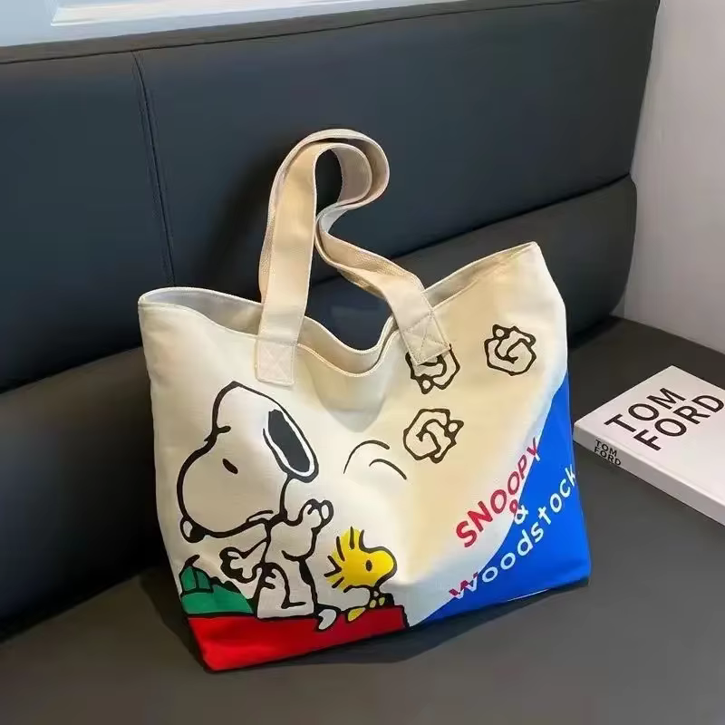 Snoopy Girl nouveau dessin animé mignon mode polyvalent voyage décontracté léger grande capacité sto