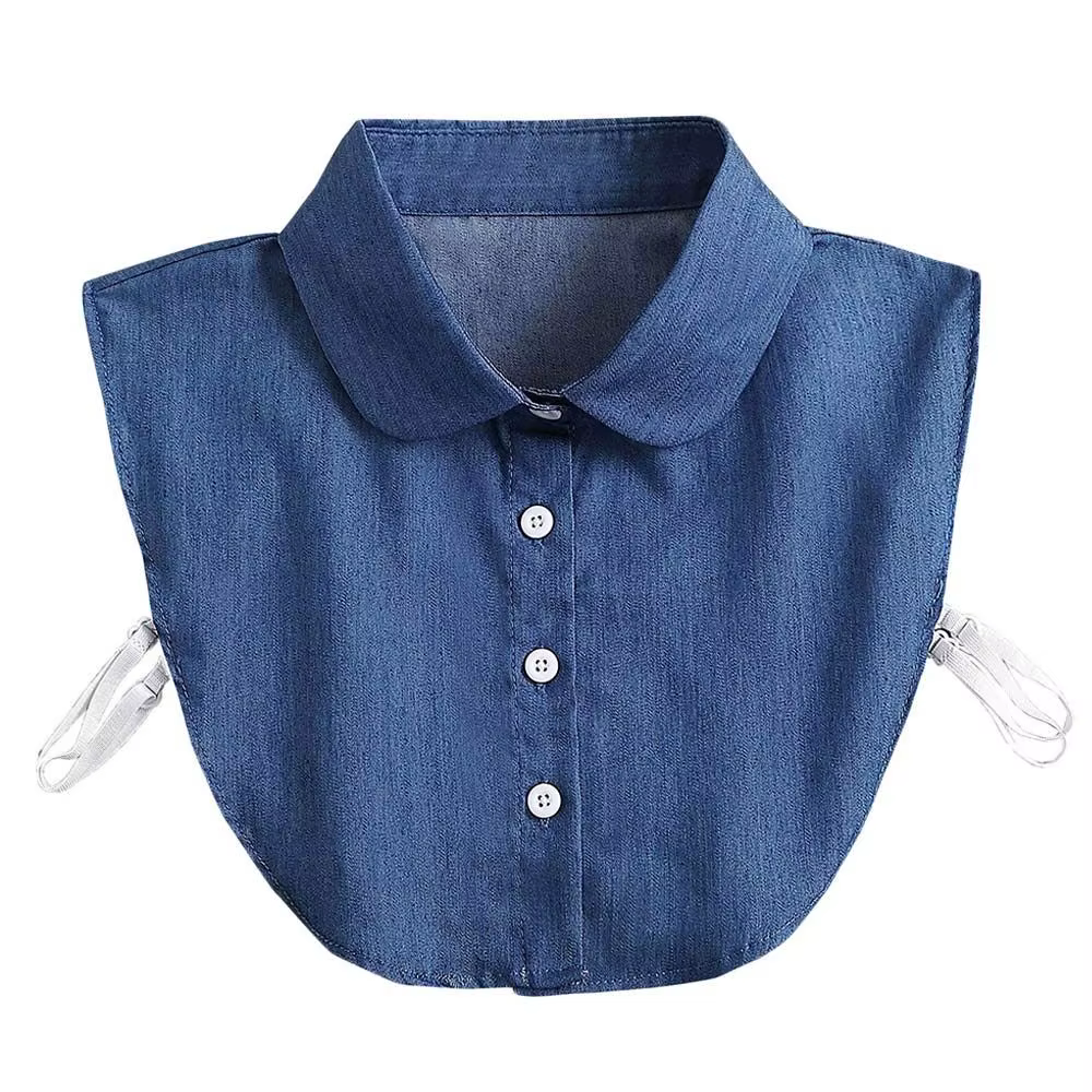 Nouveau revers faux col Vintage chemise détachable faux col pour femmes Blouse pull haut à revers cr