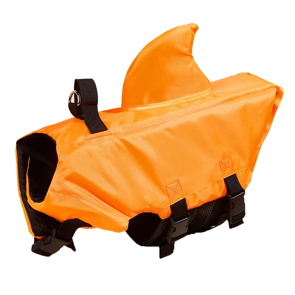 Gilet de sauvetage pour chien Shark Fin, flottabilité améliorée, vêtements de natation pour petits c