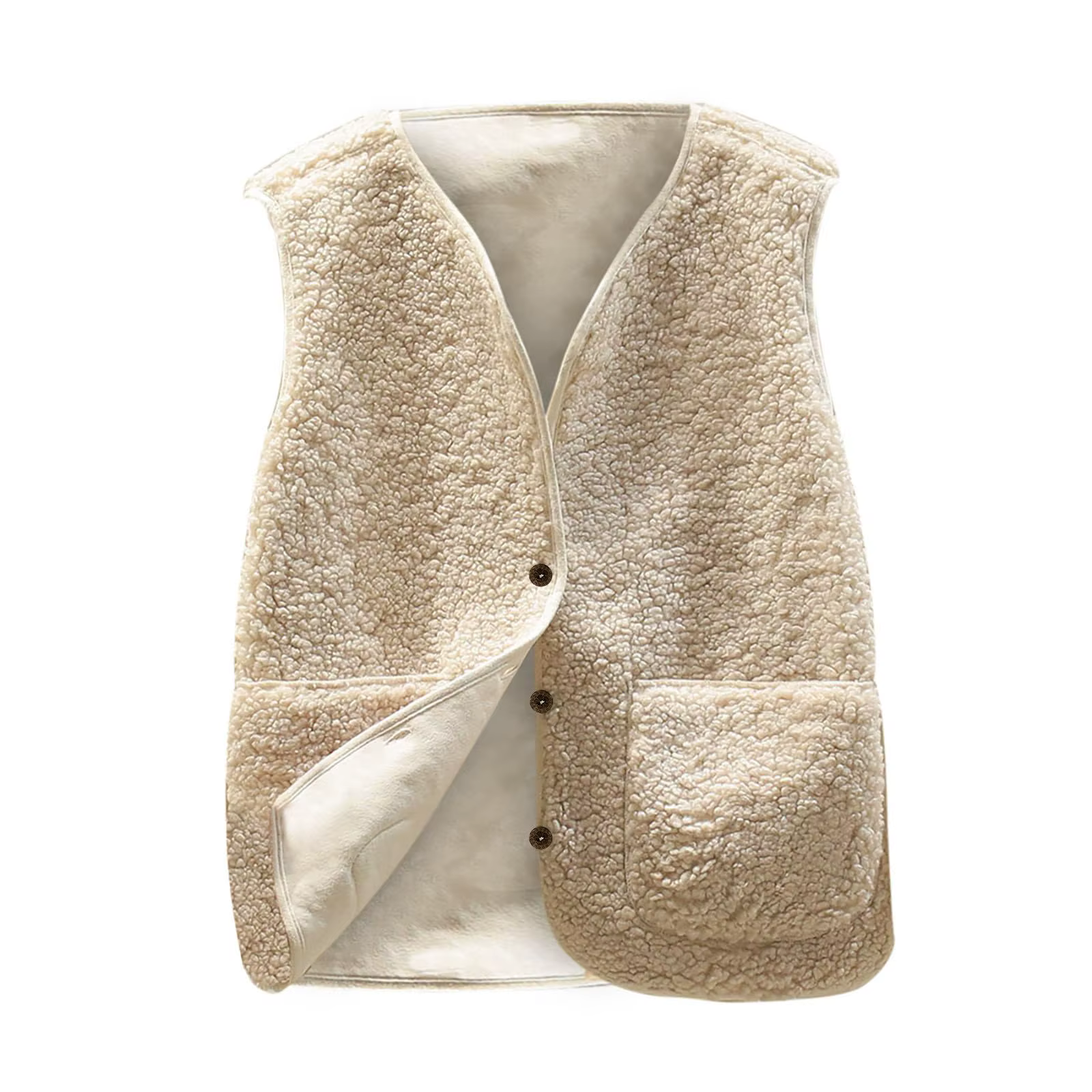 Nouveaux gilets polaires 2025 automne hiver gilet femmes gilet Double chaud épais polaire gilets en