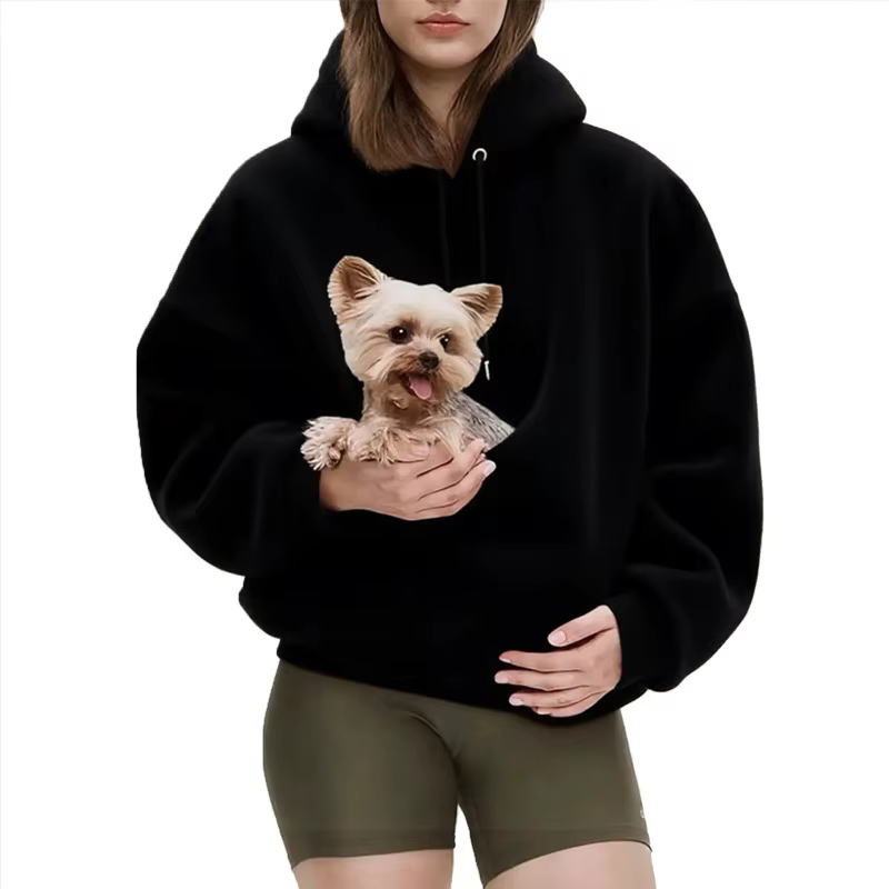 Sweat-shirt à capuche pour animaux de compagnie, pour petits chiens et chats, sacoche portable mains