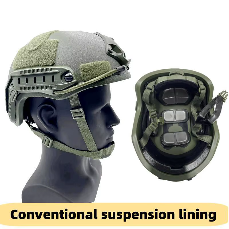 Casque Balistique - Casque Tactique Balistique Wendy Aramid Kevlar FAST Vert Armée NIJ IIIA Coupe Ha