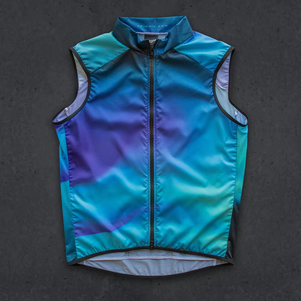 Twin Six 6 Cycling Vest Men Bicycle Jersey Sleeveless Windproof Water Repellent Lightweight Breathab