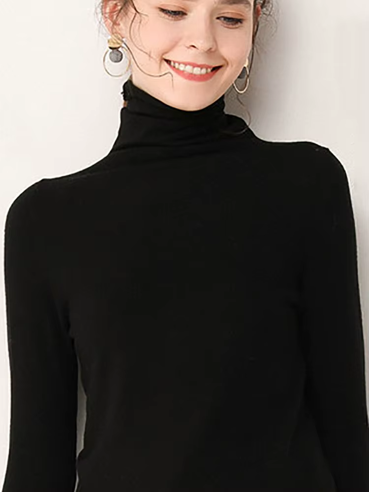 Pulls Col Roulé Femme 2026 – Nouveauté Automne Hiver – Chandail Tricoté à Manches Longues – Hauts Do