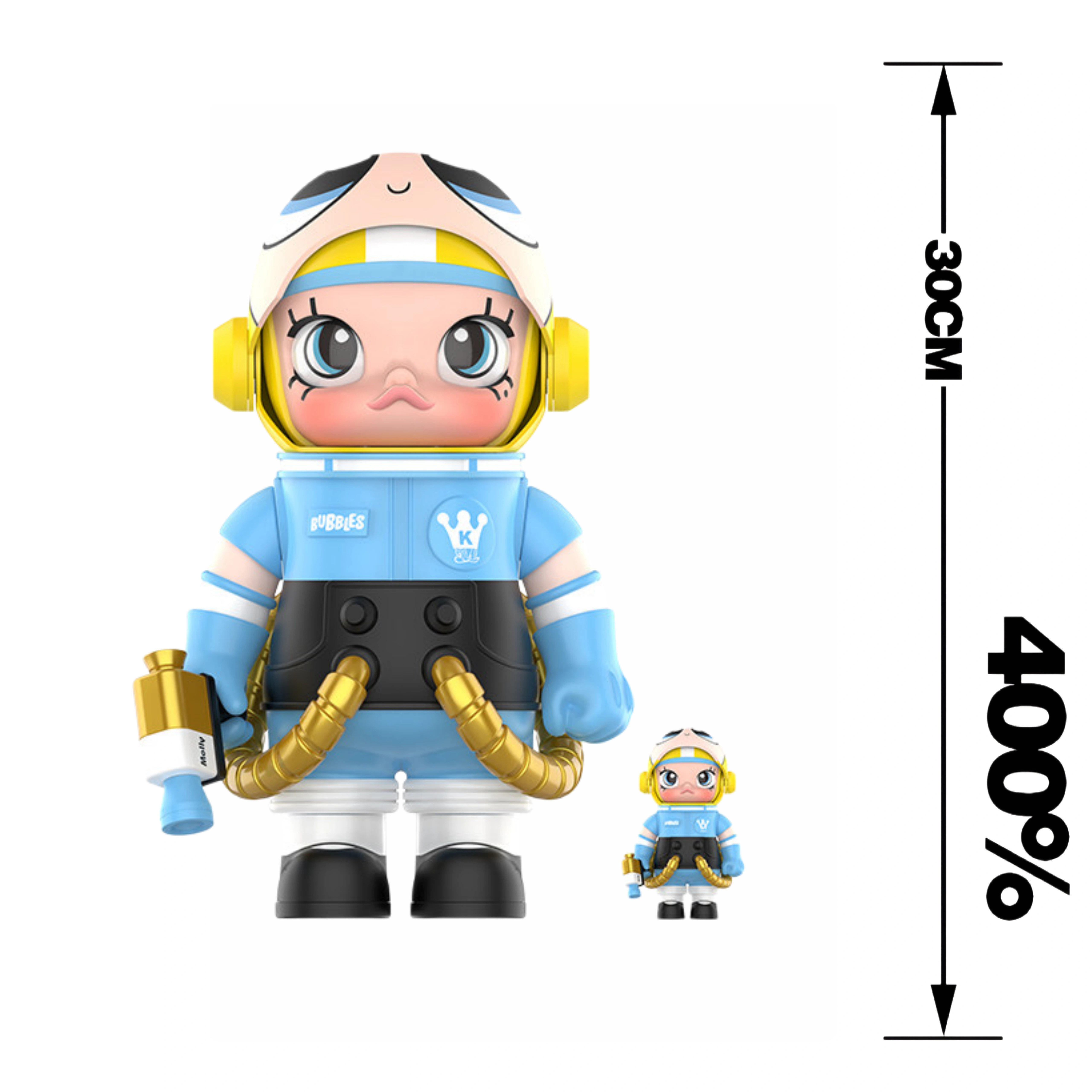 POP MART Giant Space Molly 400% Series, figurine d'action d'anime en édition limitée, ornement décor