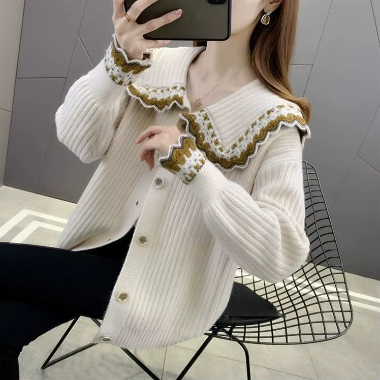 Pull tricoté femme manteau Style coréen mode 2025 nouveau en tricots tenue de bureau léger Vintage t