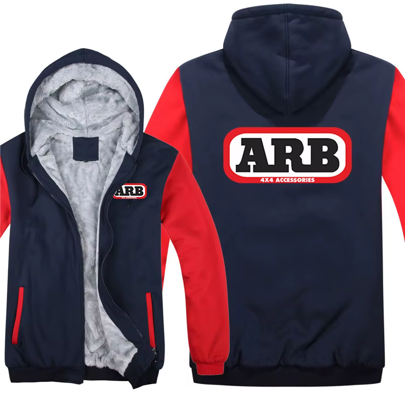 ARB sweat à capuche pour homme manteau hiver chaud polaire ARB Logo sweats veste