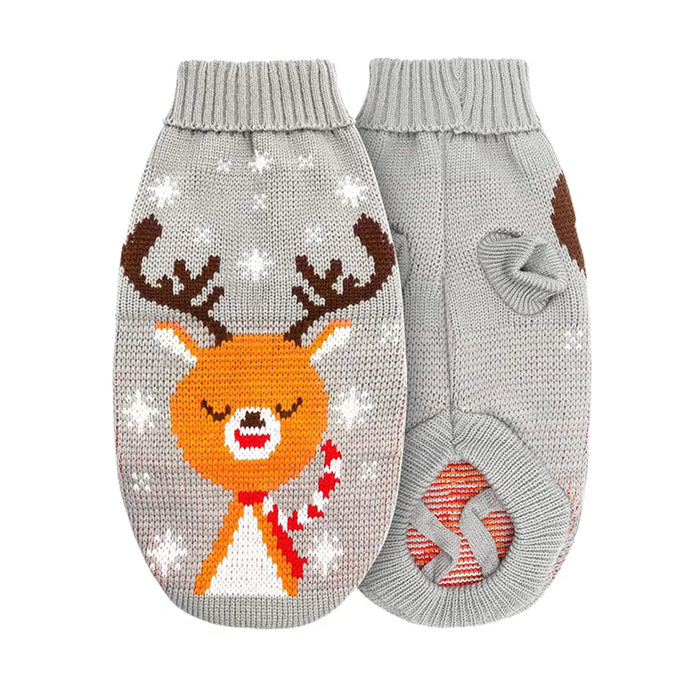 Pull pour gros chien, vêtements chauds d'hiver de noël pour chiens de taille moyenne et grande, Gold