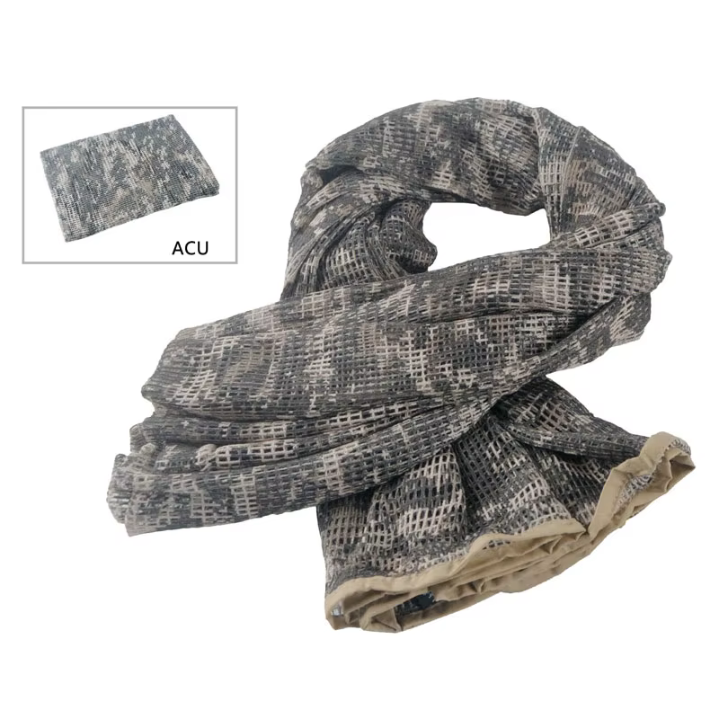 Écharpe en maille de camouflage voile de sniper écharpe de visage en maille de camouflage voile enve