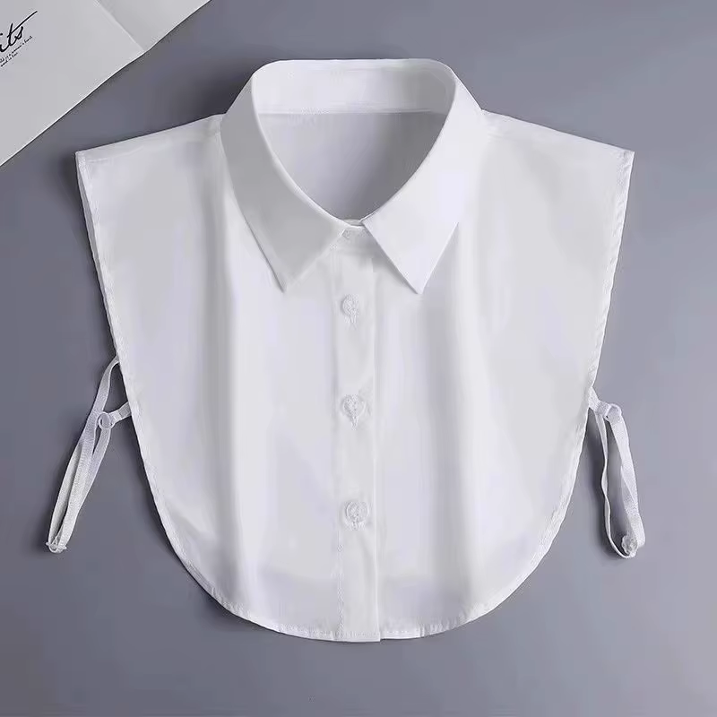 Nouveau faux col de chemise pour femme, col de chemise semi-ouvert, faux col confortable pour homme